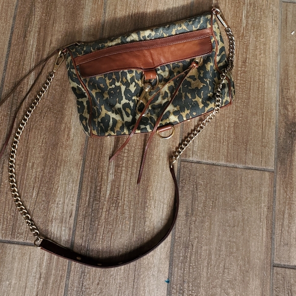 Rebecca Minkoff Leopard Mac Daddy Chain Crossbody Bag. - Picture 7 of 15